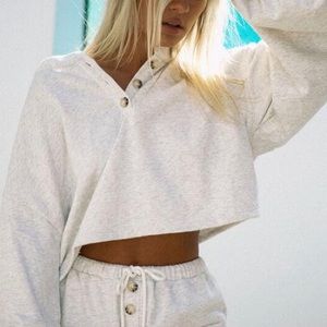 Oatmeal lounge top from Sabo Skirt